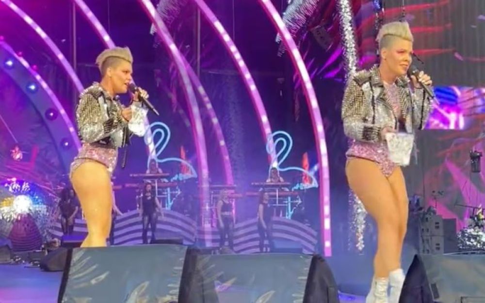 Pink al concerto un fan le lancia le ceneri della madre