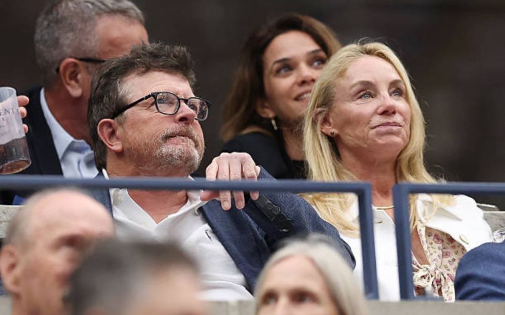 Michael J. Fox alla finale US Open