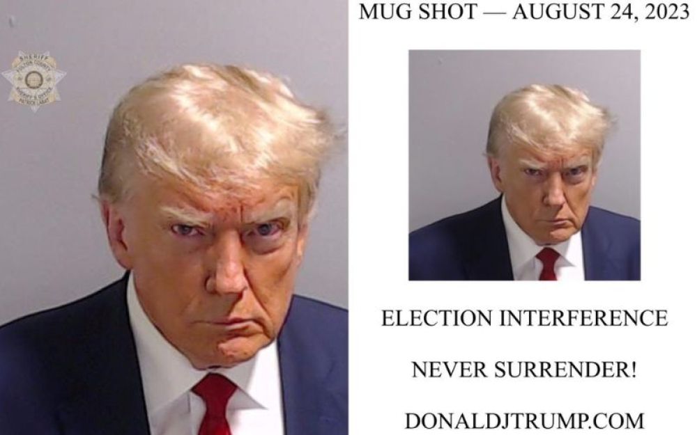 Donald Trump foto segnaletica