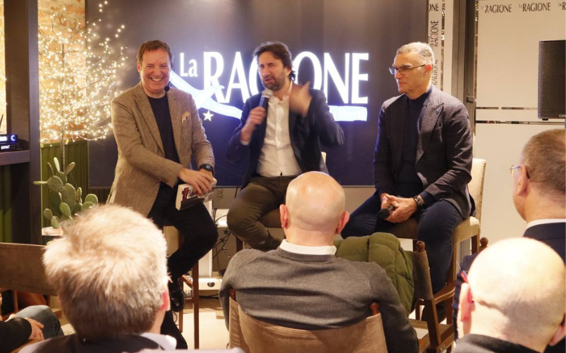 Giuliani con De Carlo e Bergomi