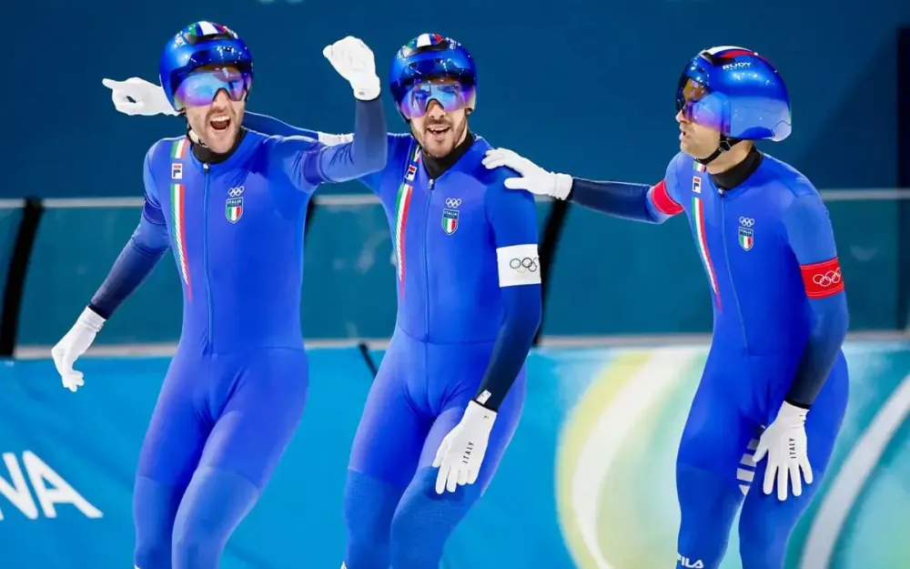 Oro Italia nell’inseguimento a squadre di Pattinaggio velocità