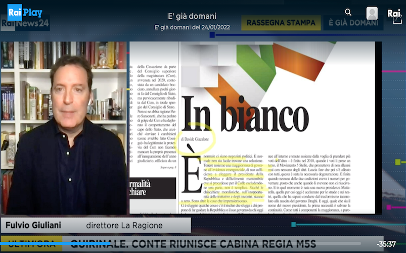 Fulvio Giuliani a Rainews24