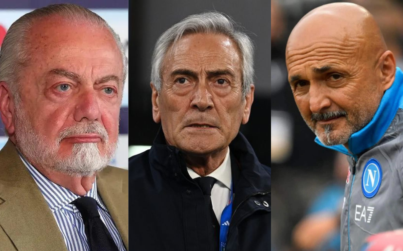 De Laurentiis, Gravina e Spalletti