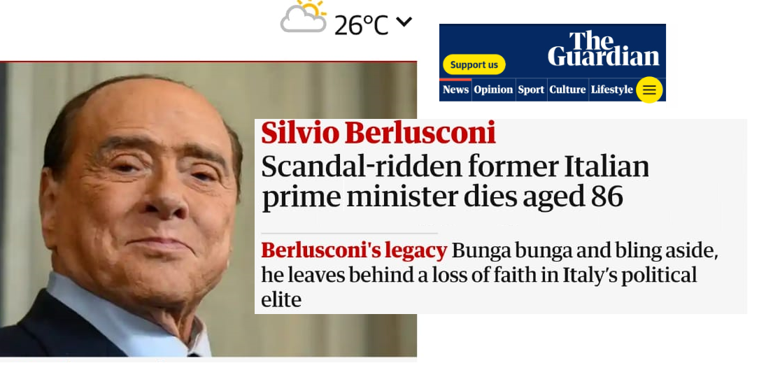 Berlusconi stampa estera