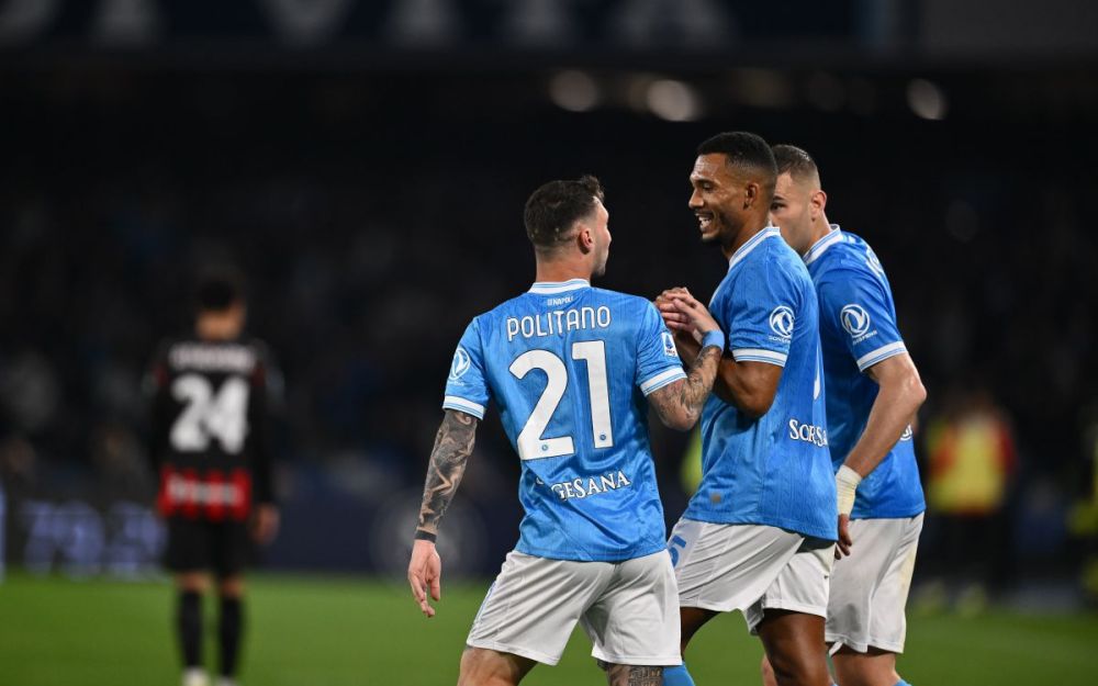 Napoli-Milan 1-0, sorpasso azzurro: decide Politano nel finale