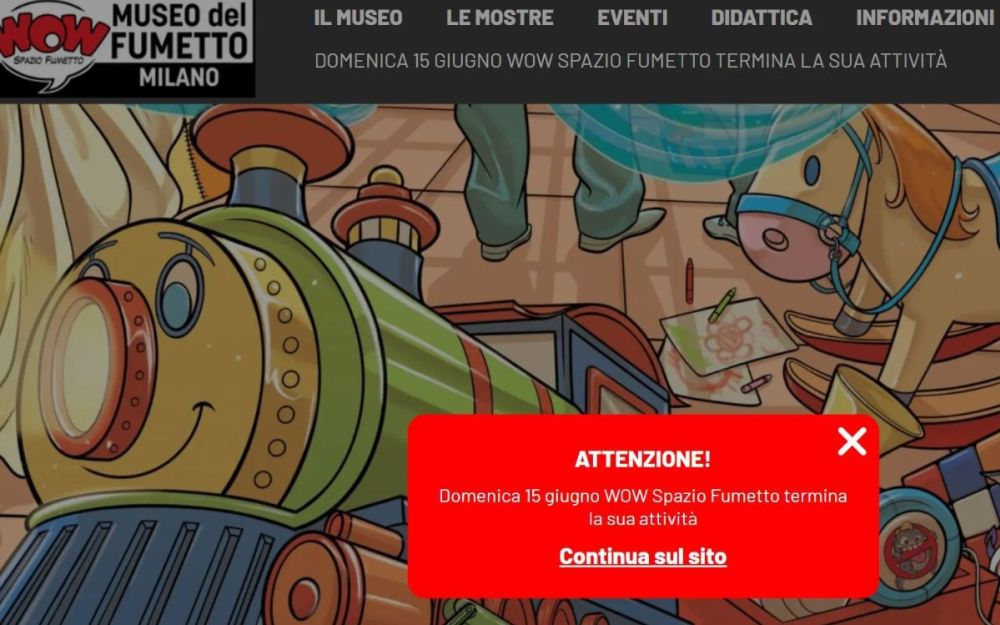 Addio al museo WOW