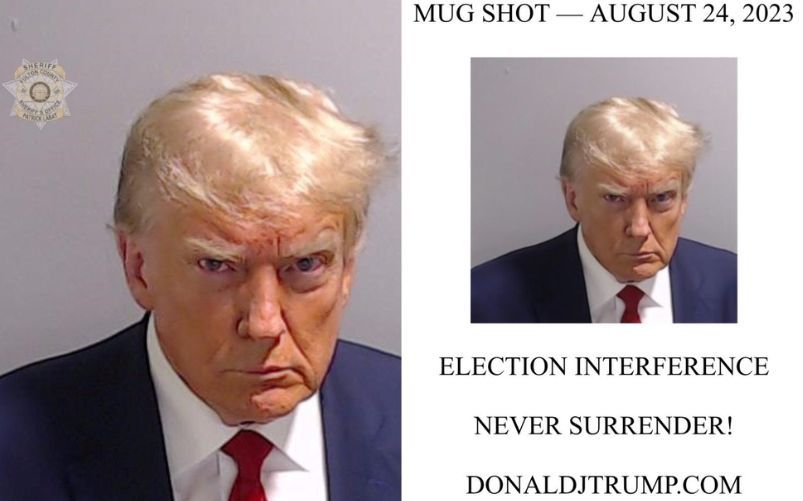 Donald Trump foto segnaletica