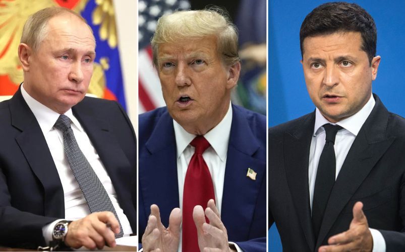 Putin Trump e Zelensky