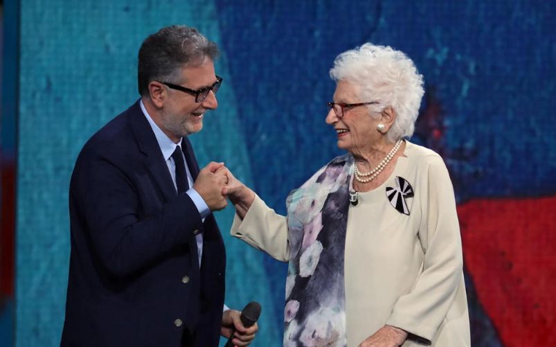 Liliana Segre Fabio Fazio