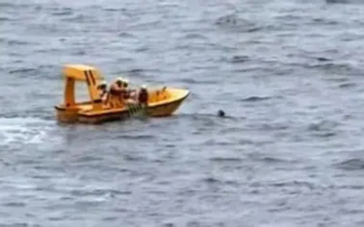 Papà si tuffa dalla nave da crociera per salvare la figlia caduta - IL VIDEO