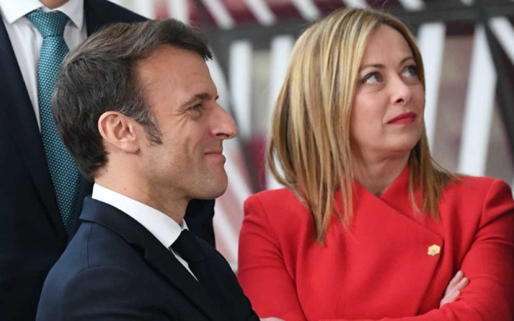 Macron e Meloni