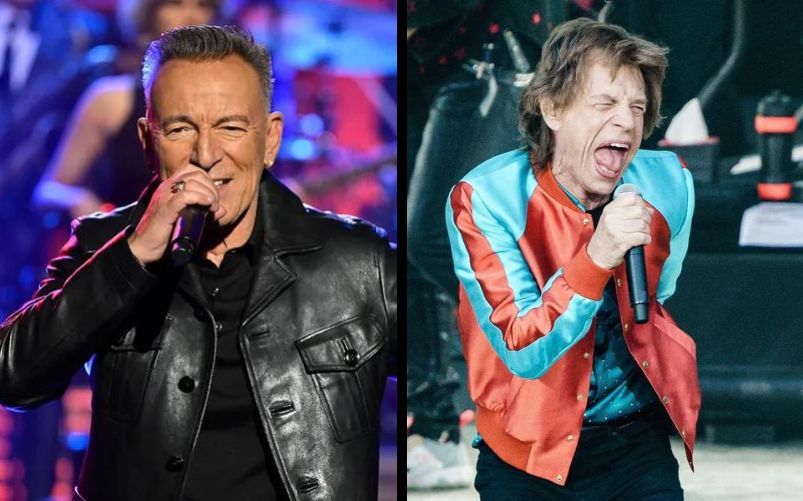 Bruce Springsteen e Mick Jagger