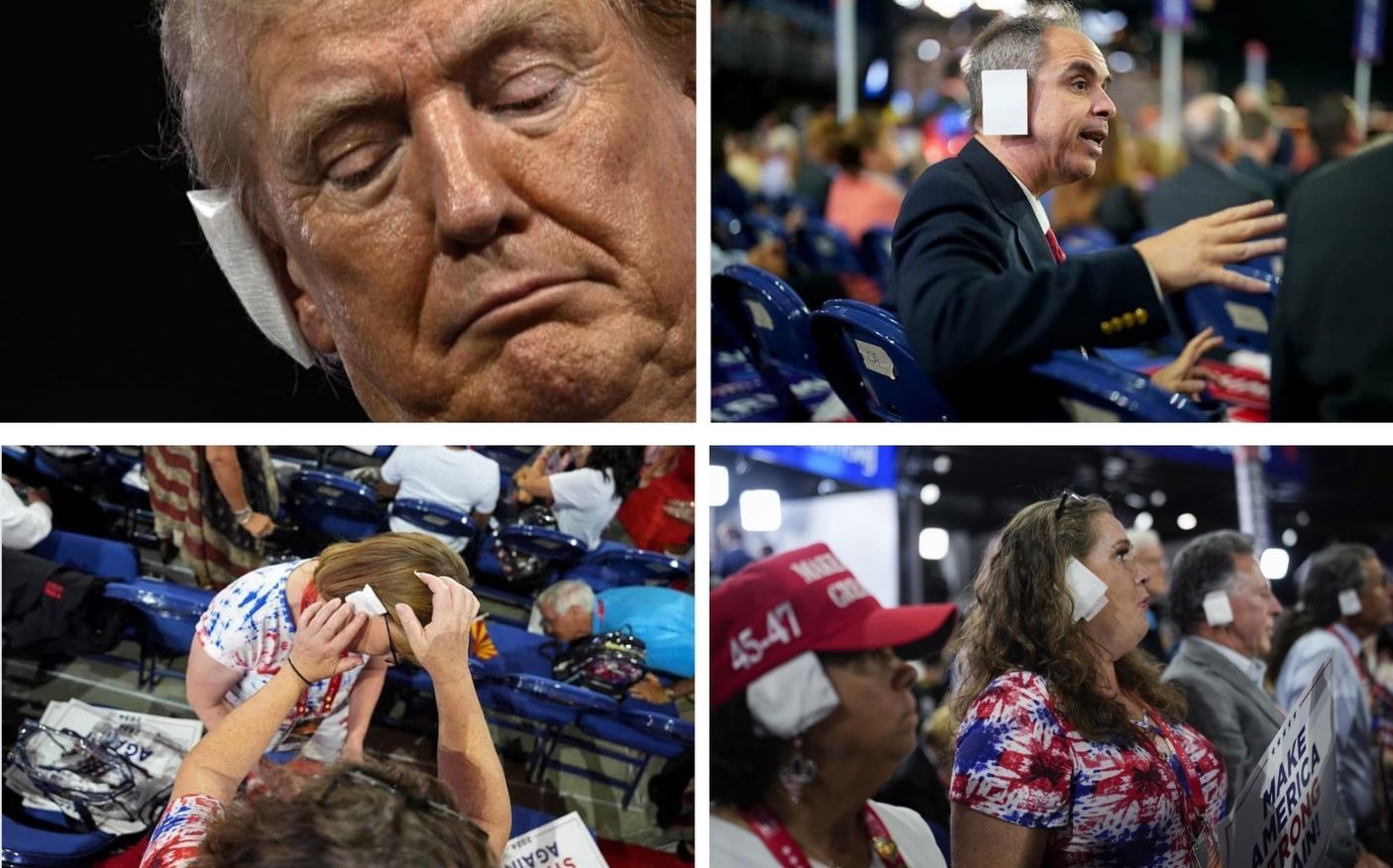 Orecchie bendate Donald Trump