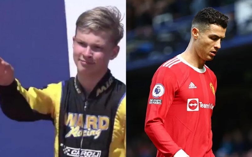 Artyom Severyukhin e Cristiano Ronaldo
