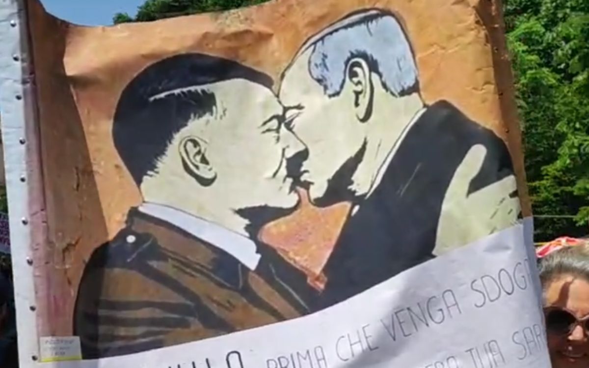 La manifestazione per Gaza