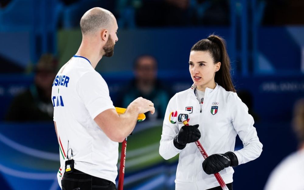 Il curling si tinge d’azzurro, Constantini e Mosaner di bronzo nel doppio misto