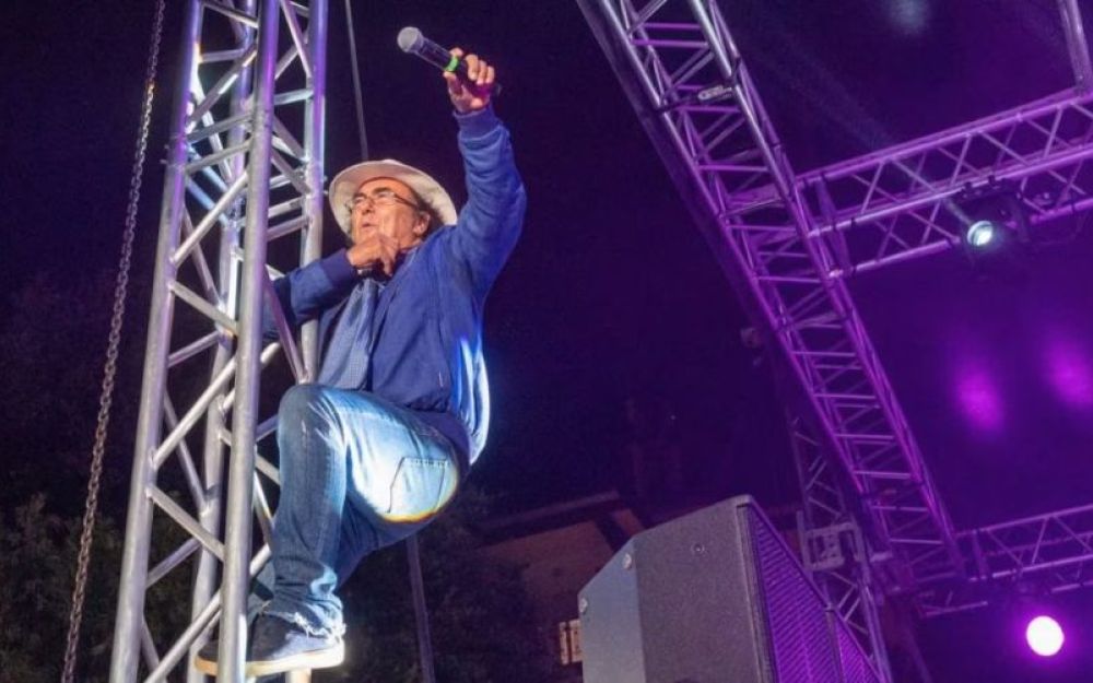 Al Bano si arrampica