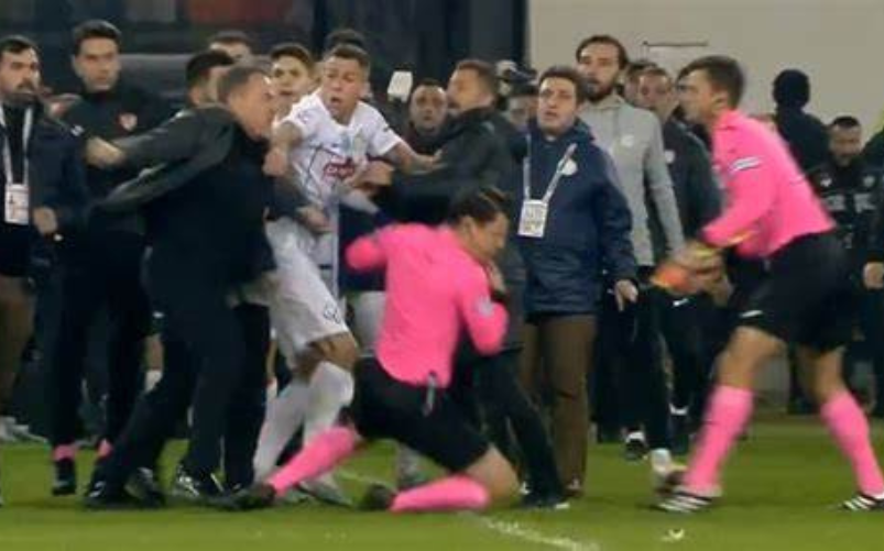 Aggressione arbitro Meler