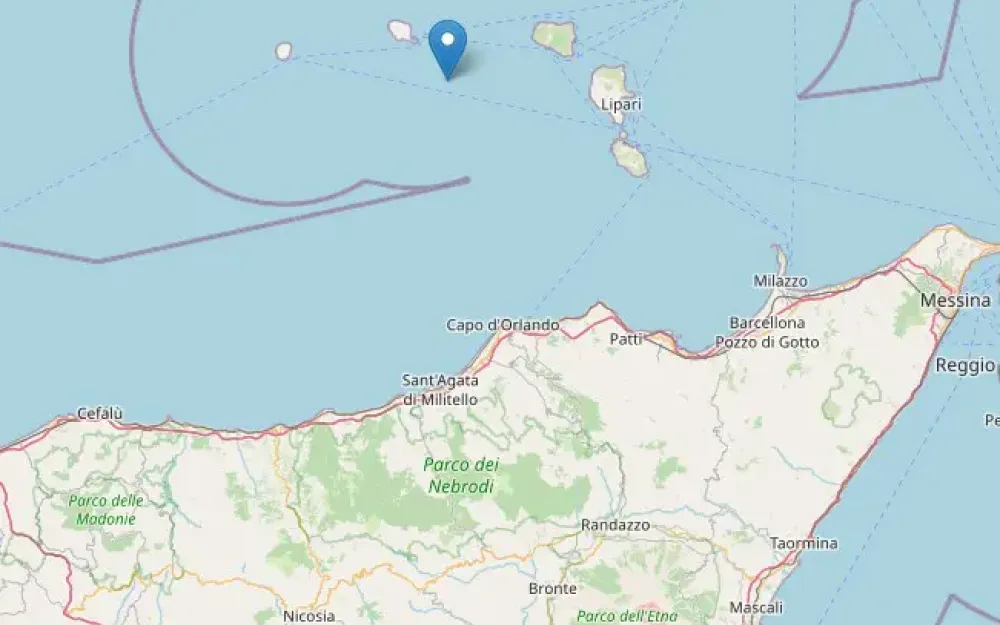Scosse di terremoto al largo isole Eolie, la più forte di magnitudo 3.7