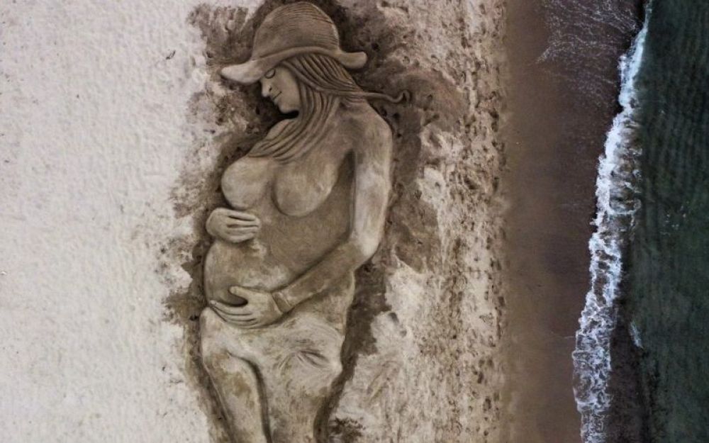 Scultura di sabbia Giulia Tramontano