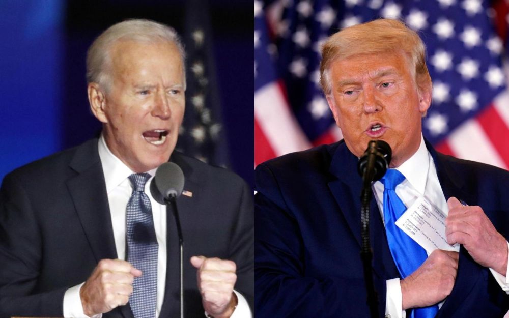 Biden e Trump