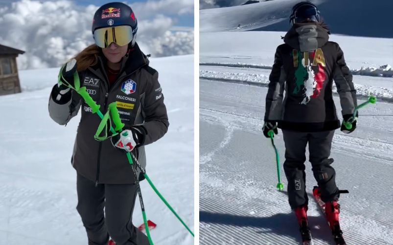 Sofia Goggia torna a sciare