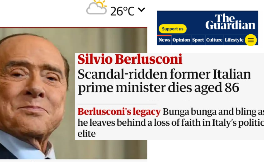 Berlusconi stampa estera