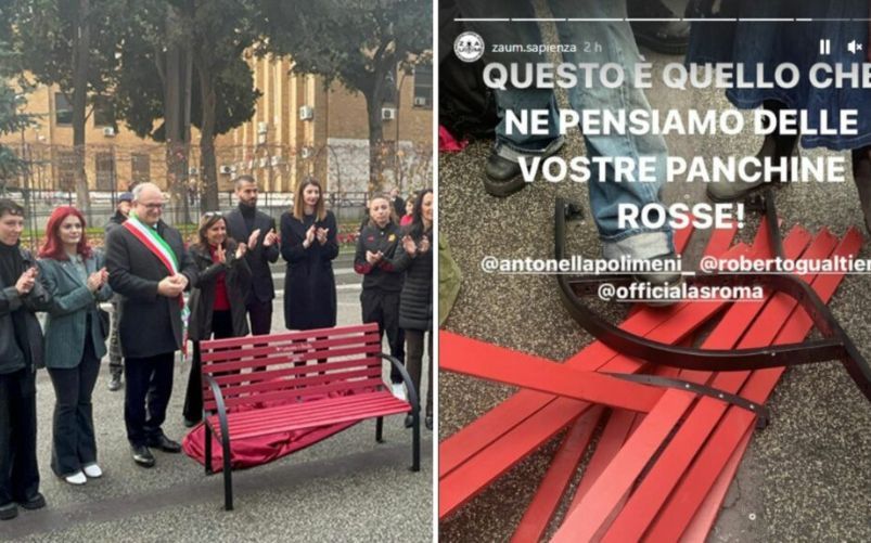 panchine rosse a Roma