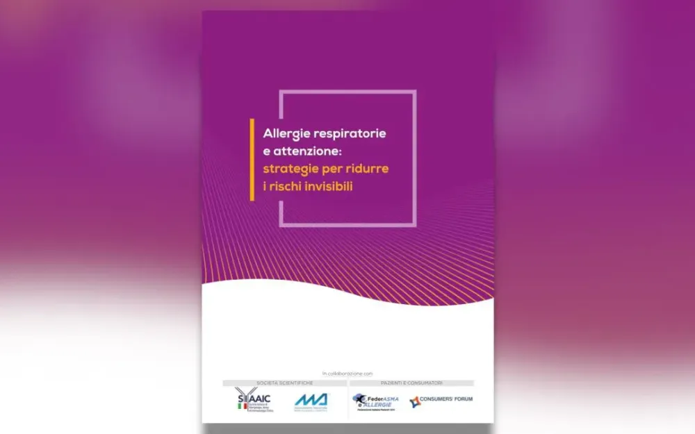 Allergie respiratorie, un documento per ridurre i rischi