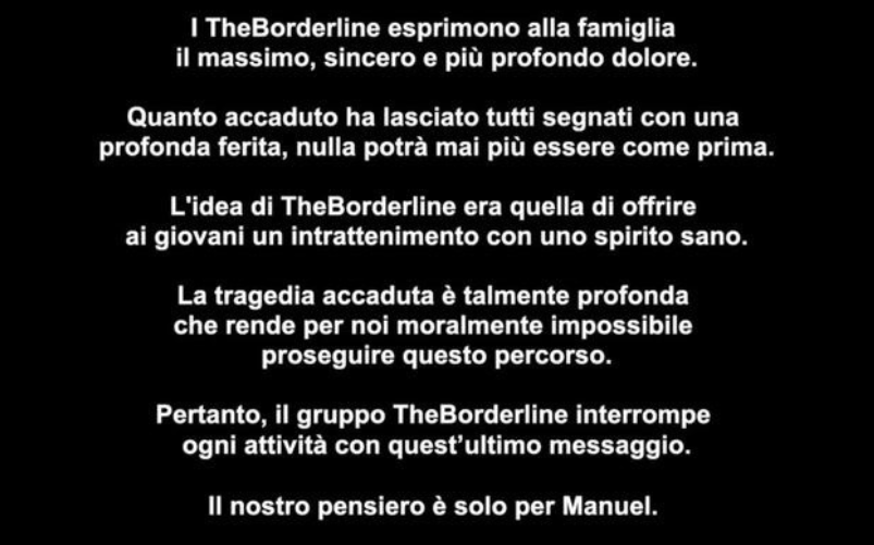 I The BorderLine cancellano account