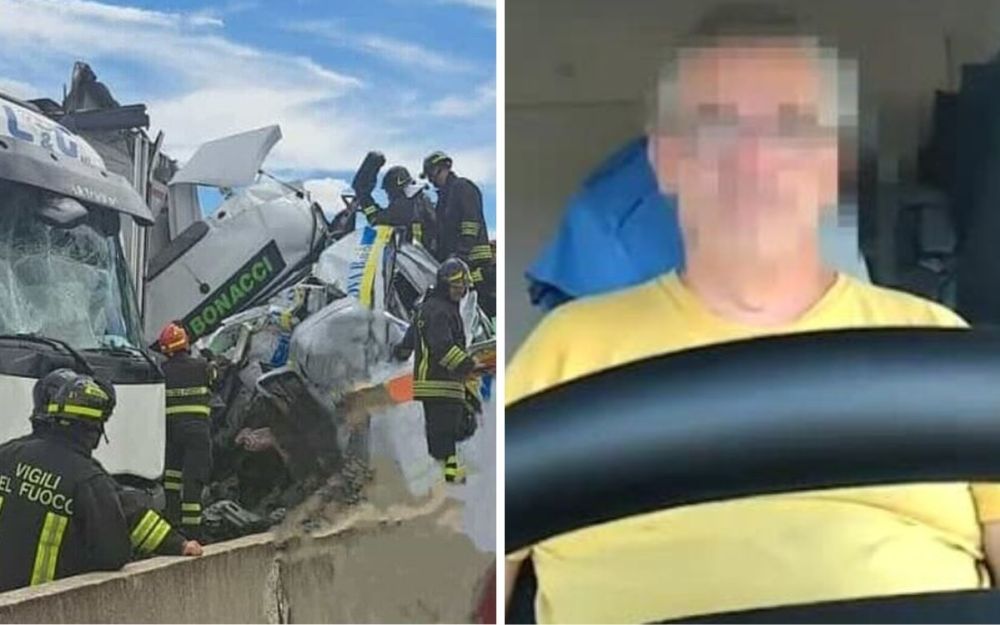 Ambulanza travolta in A1 spunta video girato dall'uomo alla guida del tir, prima dello schianto