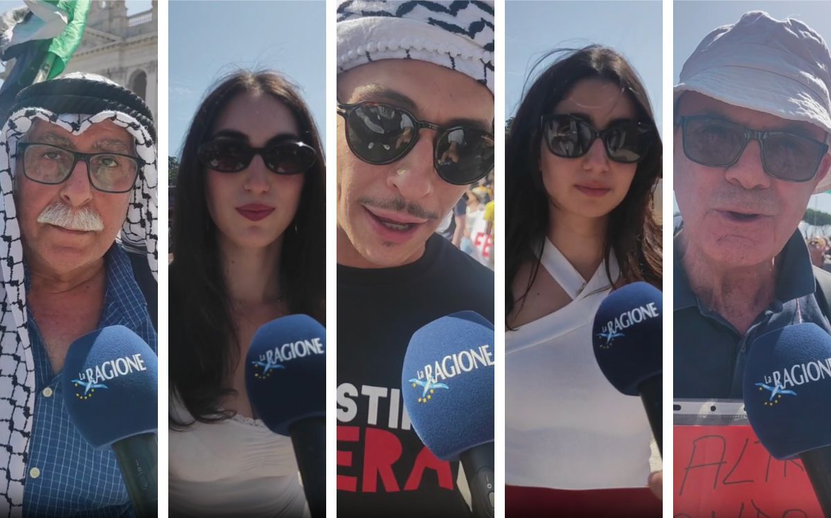 Manifestazione per Gaza a Roma
