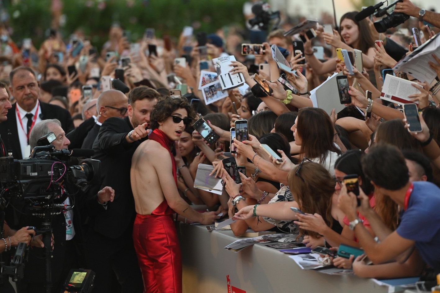 Timothée Chalamet al festival del cinema