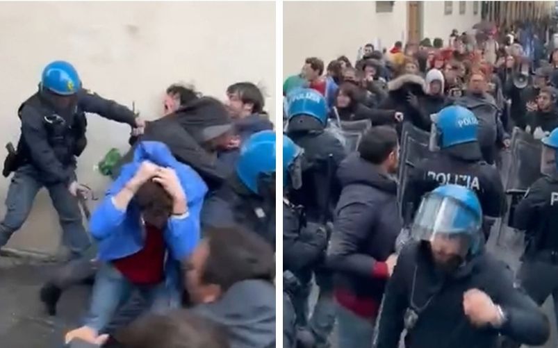 Pisa, manifestanti pro Palestina