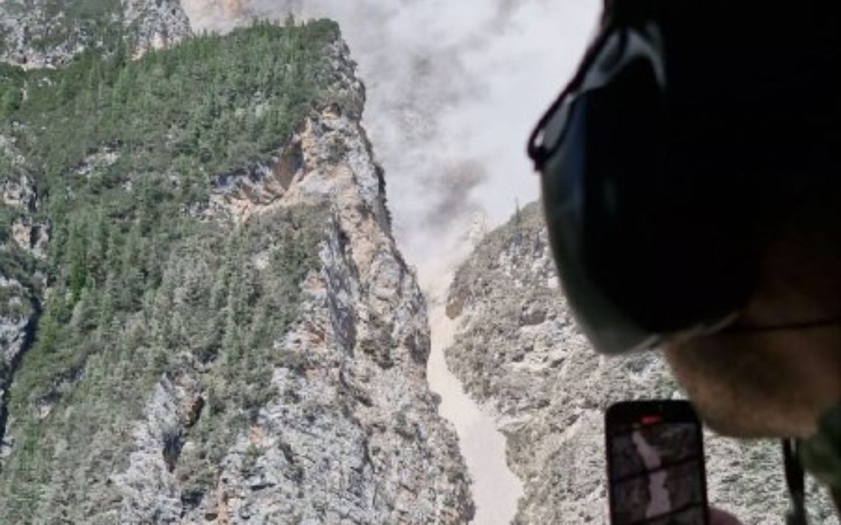 Frana di Cima Marcora, sulle Dolomiti il boato, tanta paura e nessun ferito