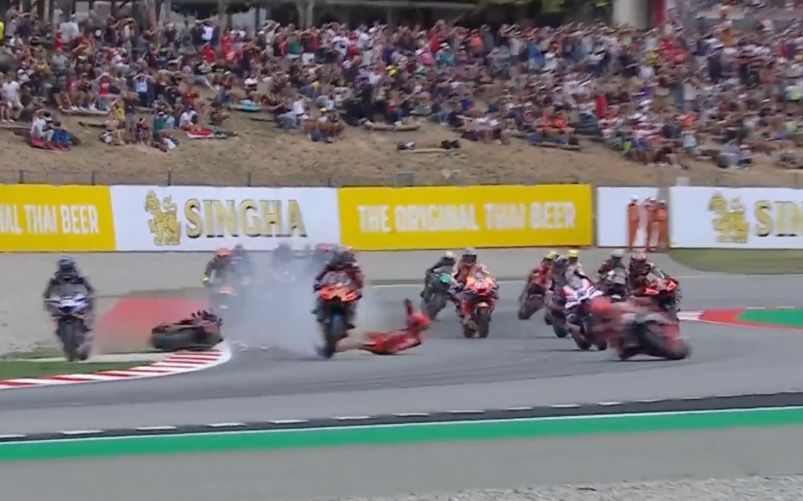 Paura per Bagnaia