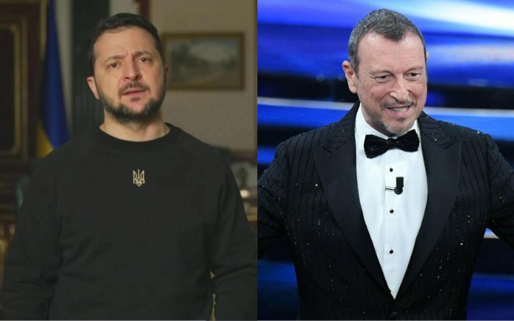 Zelensky a Sanremo