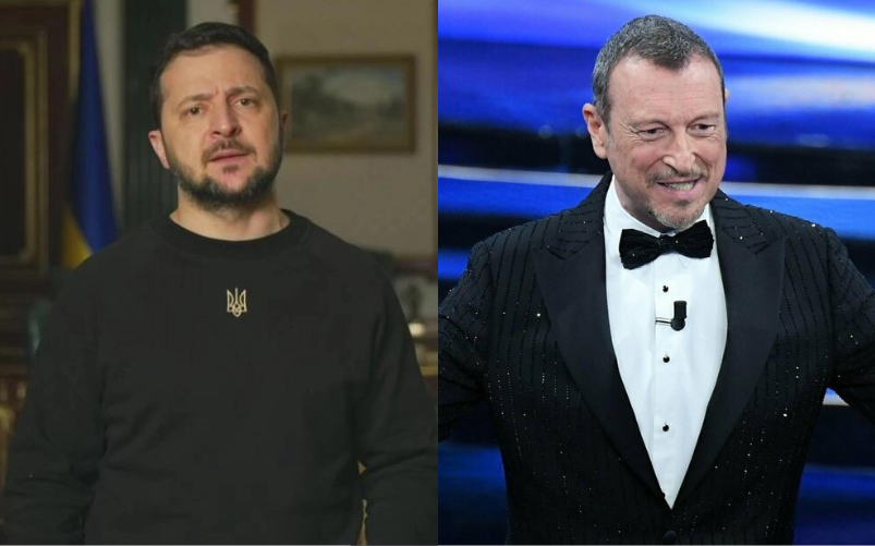 Zelensky a Sanremo
