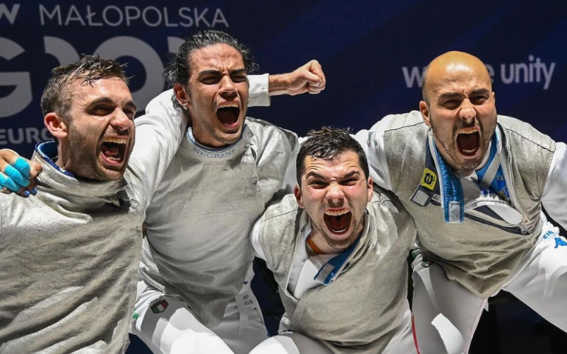 Giochi europei. Italia oro fioretto maschile
