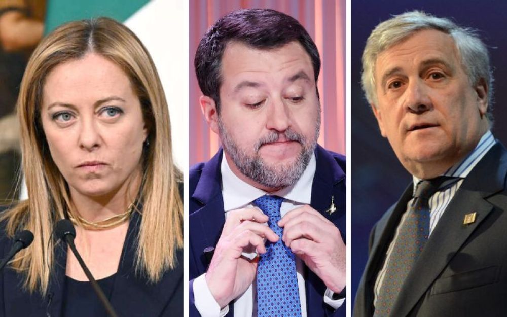 Meloni, Salvini,Tajani