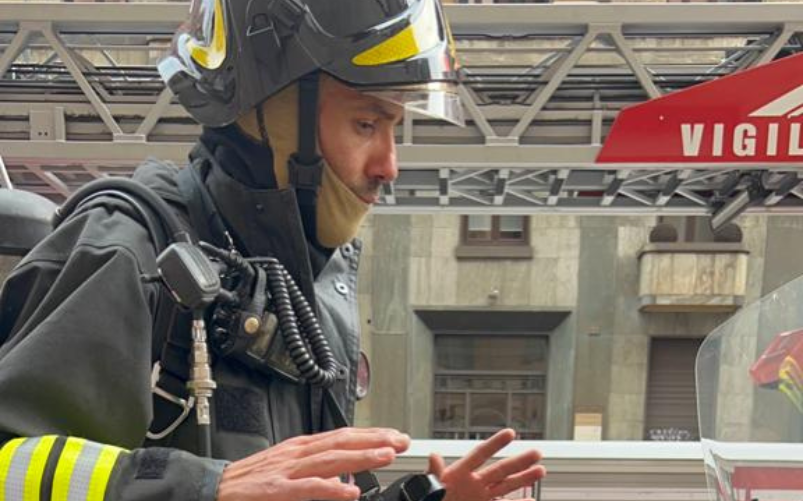 incendio centro massaggi Milano